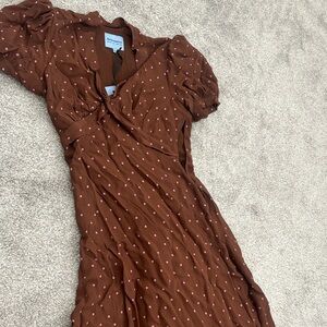 Reformation Michelle Dress Kiss Dot (NEW WITH TAGS)